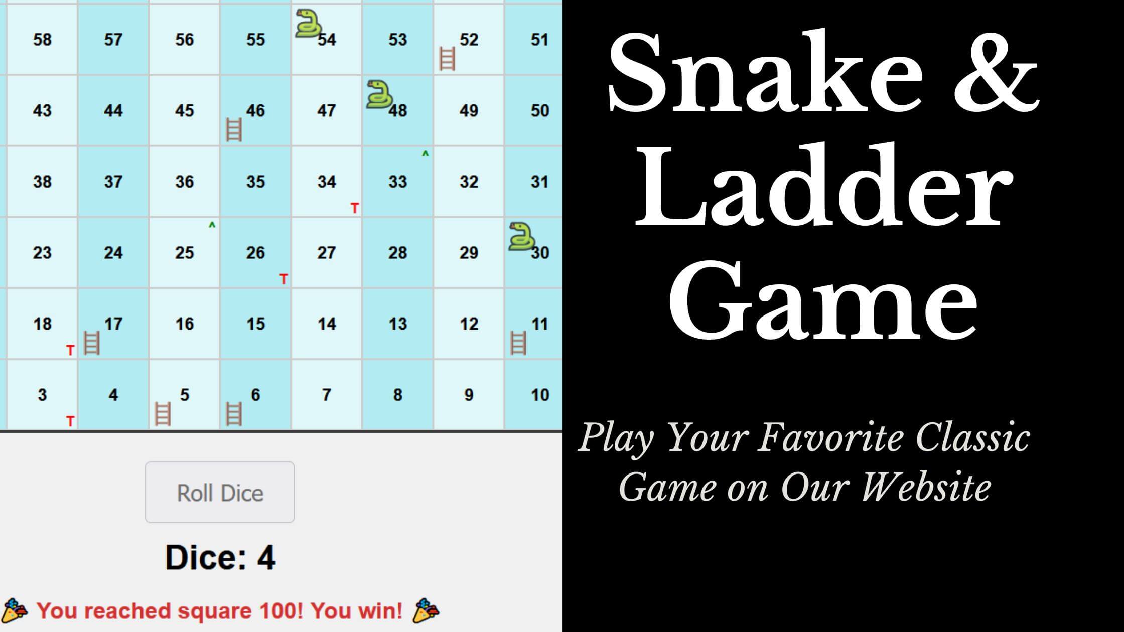 Snake and Ladder Game